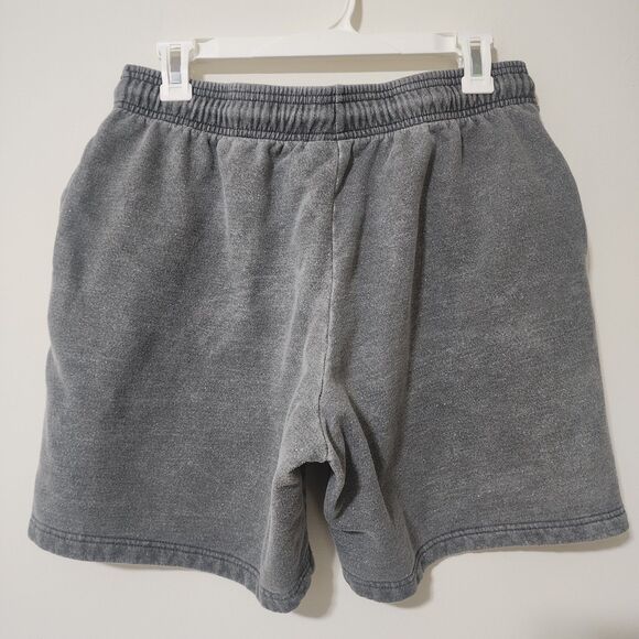 Myth Gem Led Zeppelin Men's Graphic Fleece Sweat Shorts Grey Swan Song Rock Sz M - Picture 2 of 6